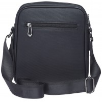 Lorenz Gents/Unisex Woven Grain PU Top Zip "Portrait" X-Body Bag with 2 Zip Pockets & Flap Pocket